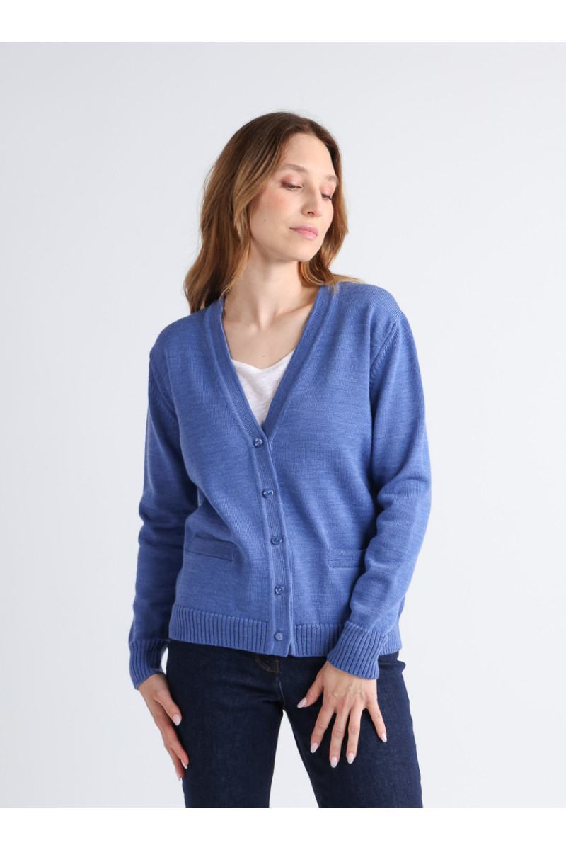 Gilet laine en jersey épais 8 B Solfin Fabriqué en France