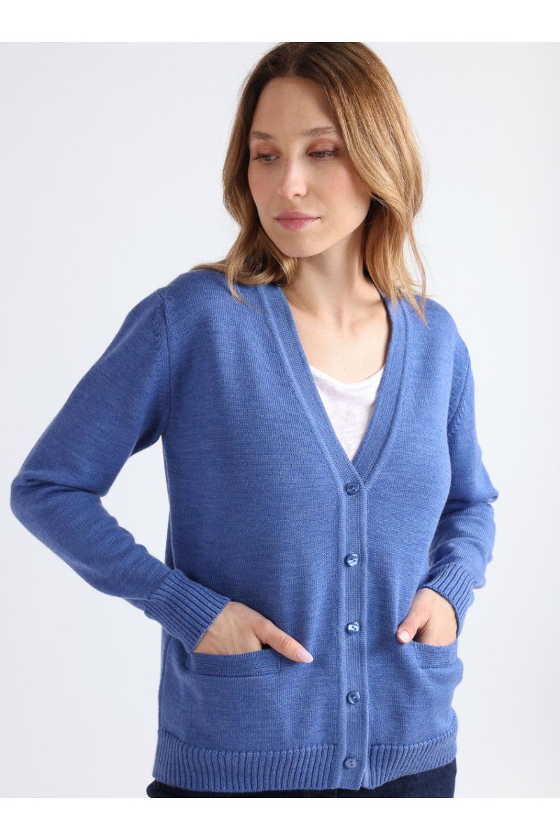 Gilet laine en jersey épais 9 B Solfin Fabriqué en France