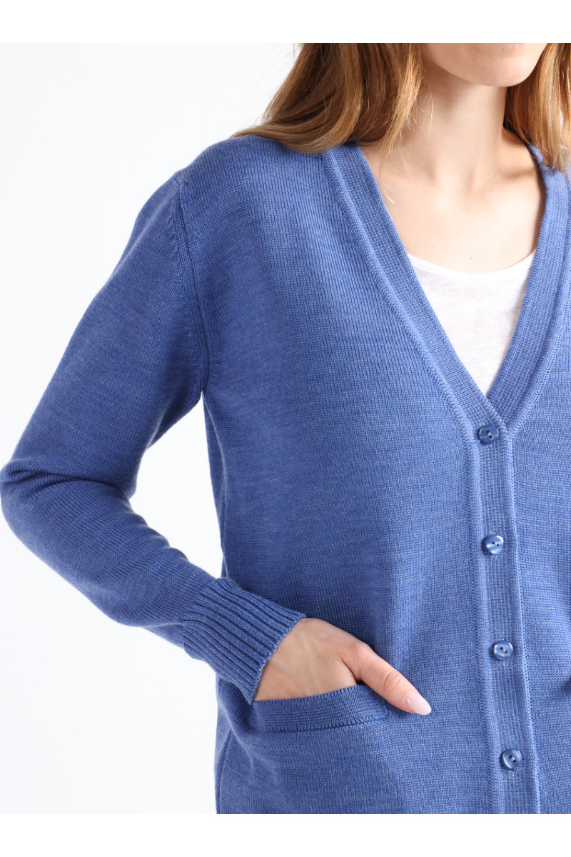 Gilet laine en jersey épais 10 B Solfin Fabriqué en France
