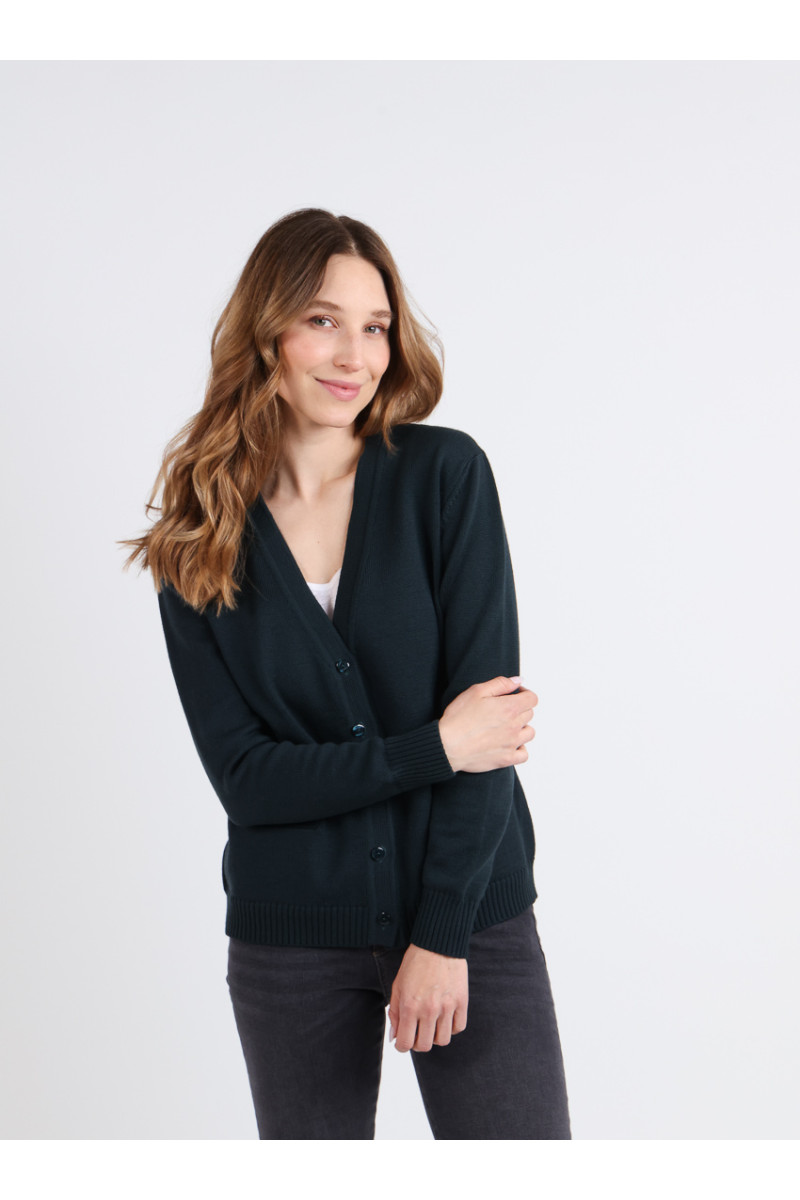 Gilet laine en jersey épais 16 B Solfin Fabriqué en France