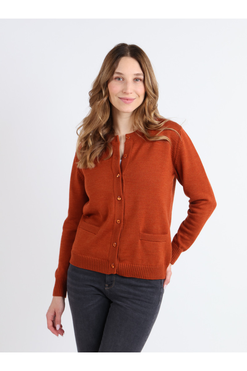 Cardigan en laine jersey épais 11 B Solfin Fabriqué en France