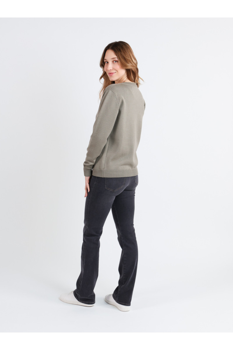 Cardigan en laine jersey épais 22 B Solfin Fabriqué en France