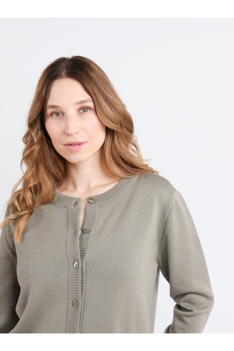 Cardigan en laine jersey épais 20 B Solfin Fabriqué en France