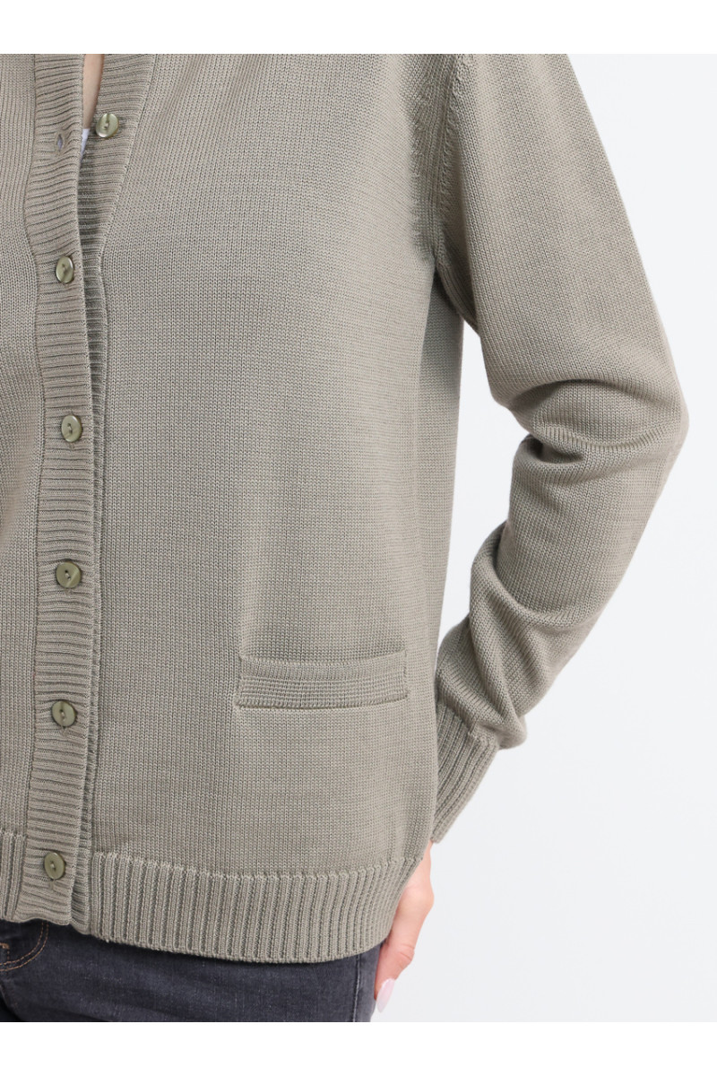 Cardigan en laine jersey épais 21 B Solfin Fabriqué en France