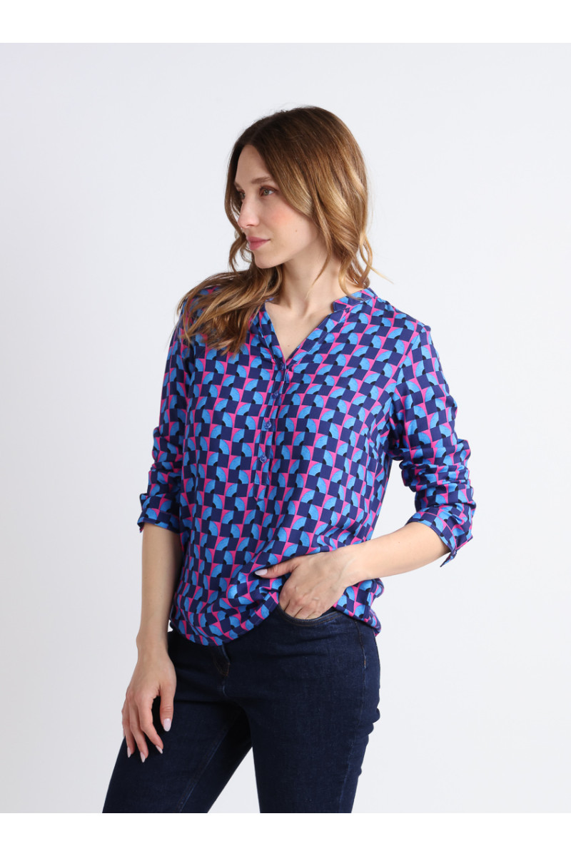 Blouse en viscose chaude 1 B Solfin Fabriqué en France