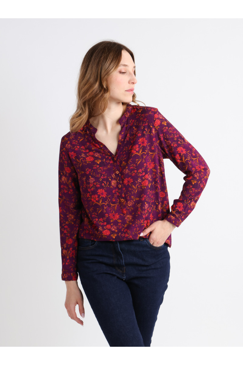 Blouse en viscose chaude 5 B Solfin Fabriqué en France