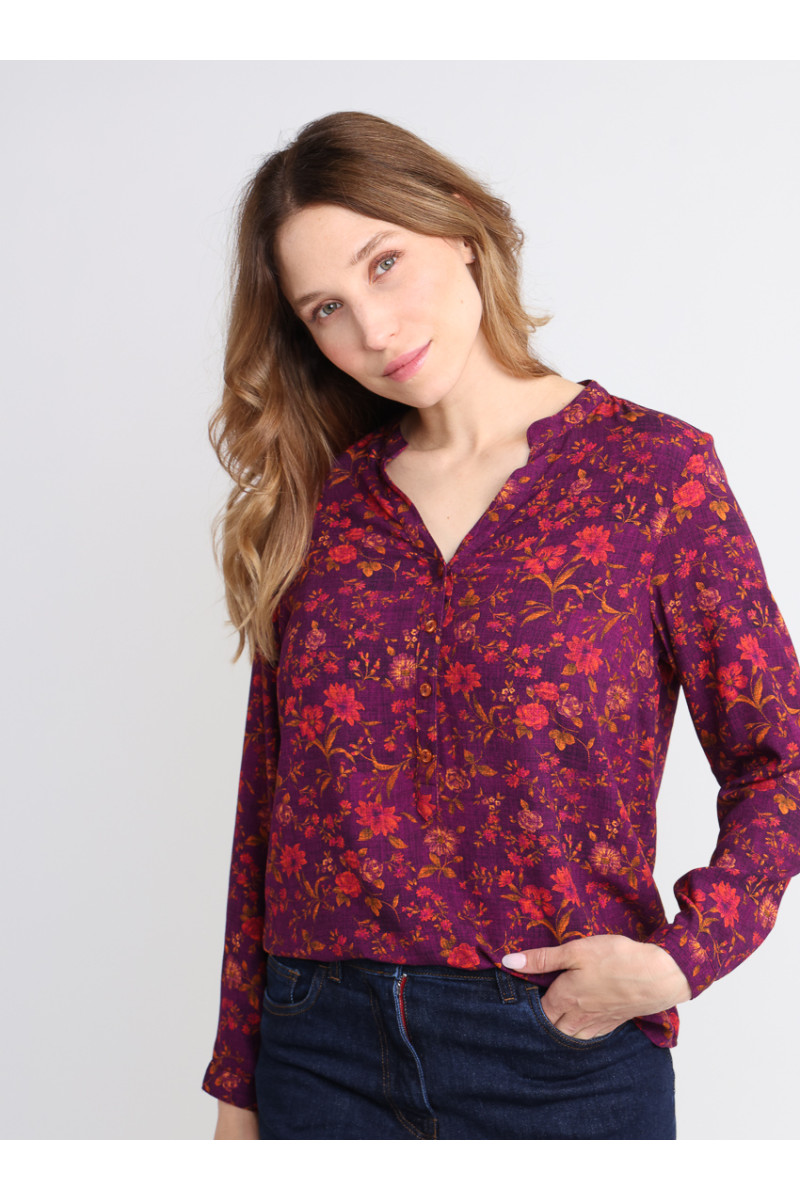 Blouse en viscose chaude 6 B Solfin Fabriqué en France
