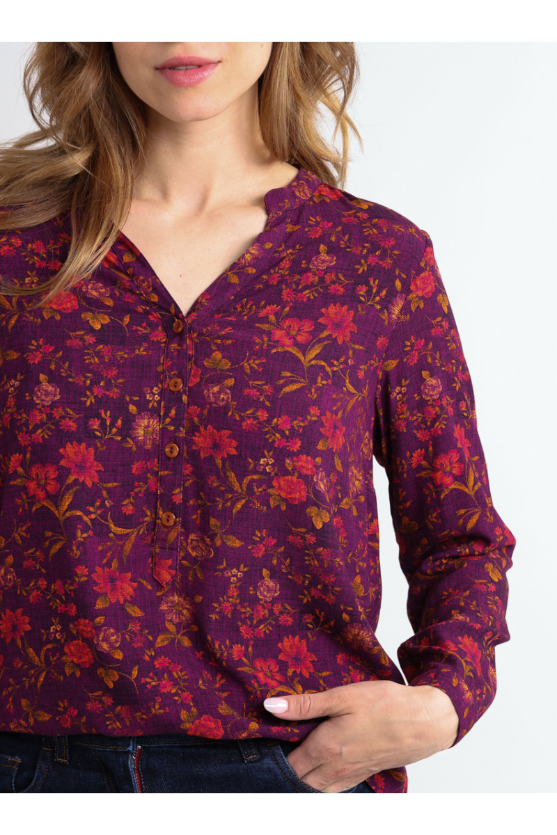 Blouse en viscose chaude 7 B Solfin Fabriqué en France