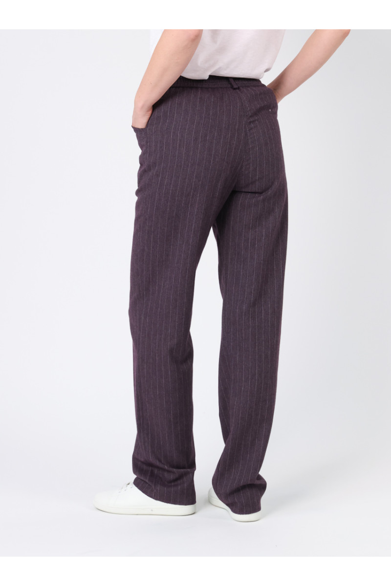Pantalon rayé taille haute 3 B Solfin Fabriqué en France