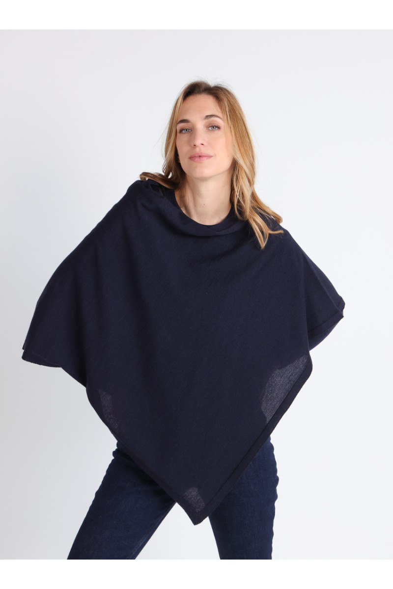 Poncho en laine 4 B Solfin Fabriqué en France