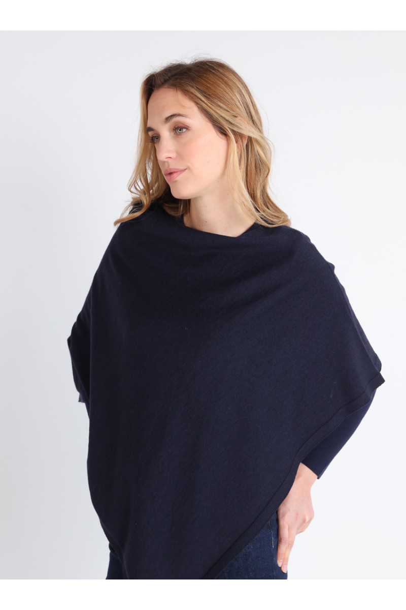 Poncho en laine 5 B Solfin Fabriqué en France