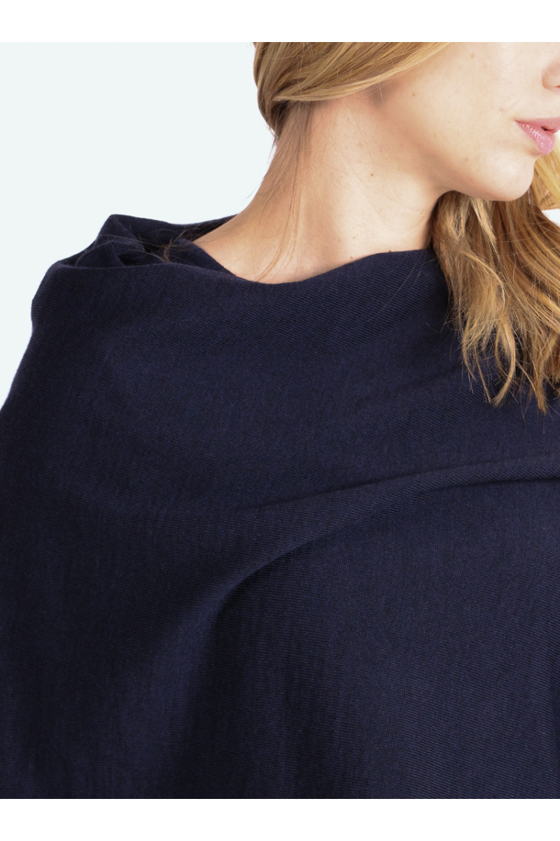 Poncho en laine 6 B Solfin Fabriqué en France