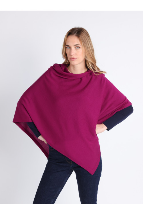 Poncho en laine 8 B Solfin Fabriqué en France