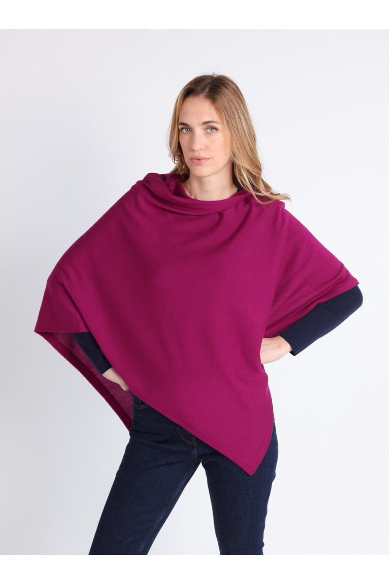 Poncho en laine 8 B Solfin Fabriqué en France