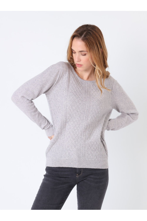 Pull en cachemire et laine 4 B Solfin Fabriqué en France