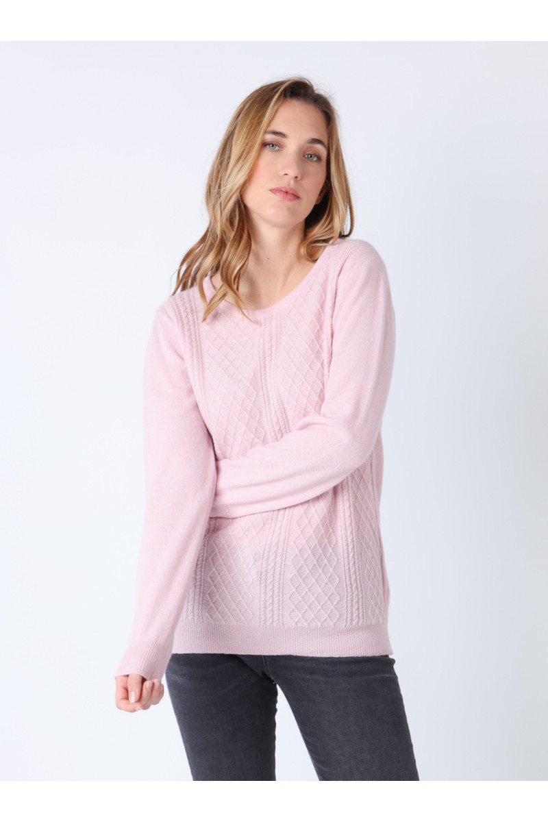 Pull en cachemire et laine 8 B Solfin Fabriqué en France