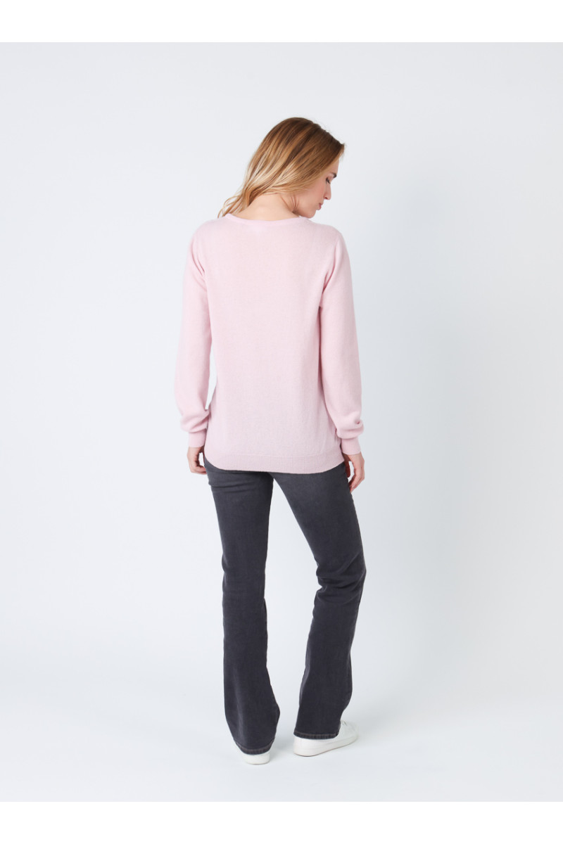 Pull en cachemire et laine 11 B Solfin Fabriqué en France