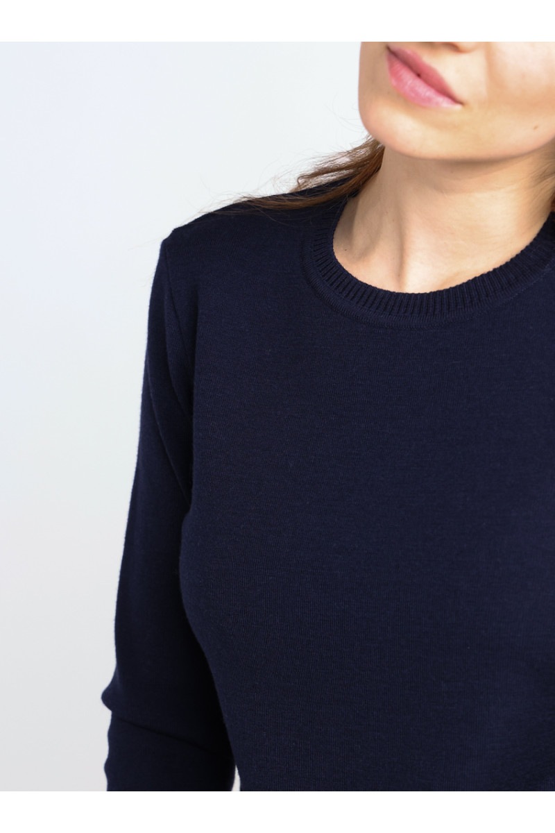 Pull en laine col rond 17 B Solfin Fabriqué en France