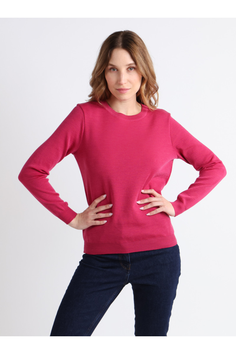 Pull en laine col rond 19 B Solfin Fabriqué en France