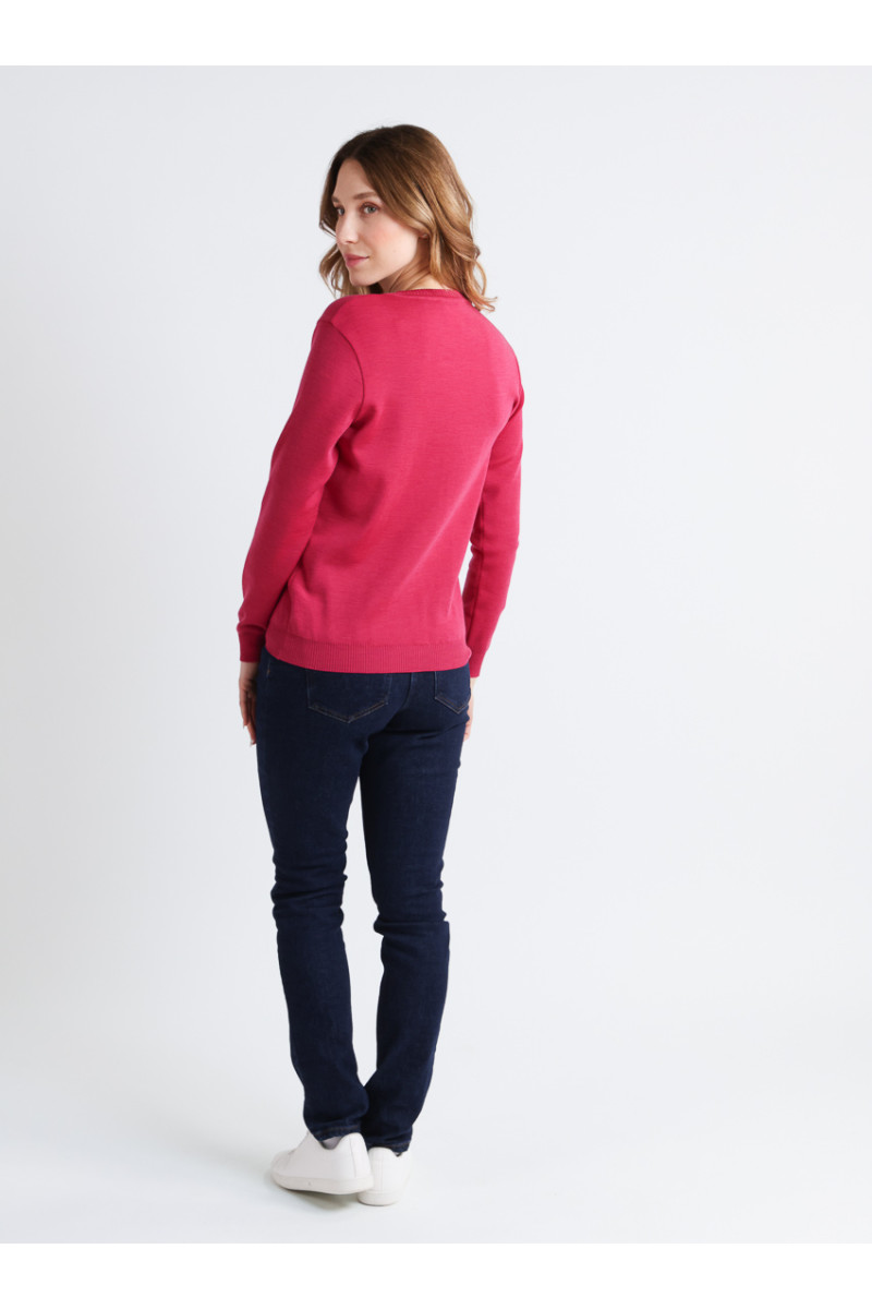 Pull en laine col rond 20 B Solfin Fabriqué en France