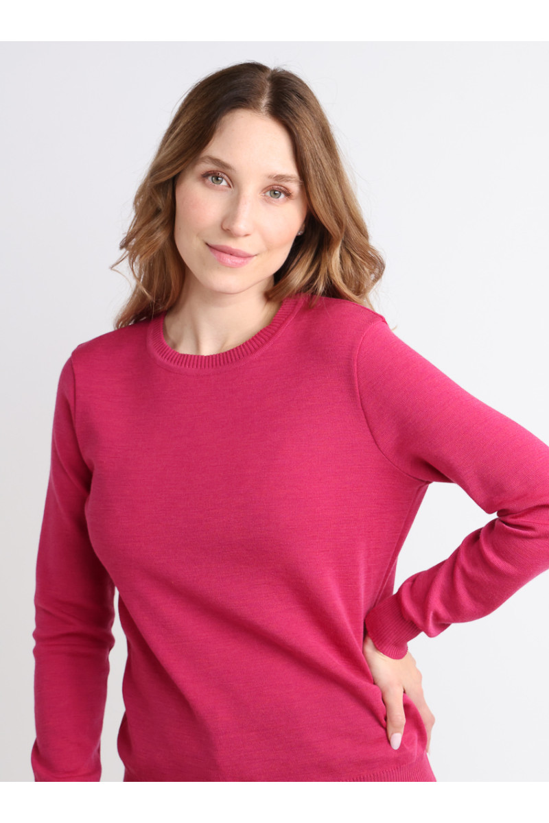 Pull en laine col rond 21 B Solfin Fabriqué en France