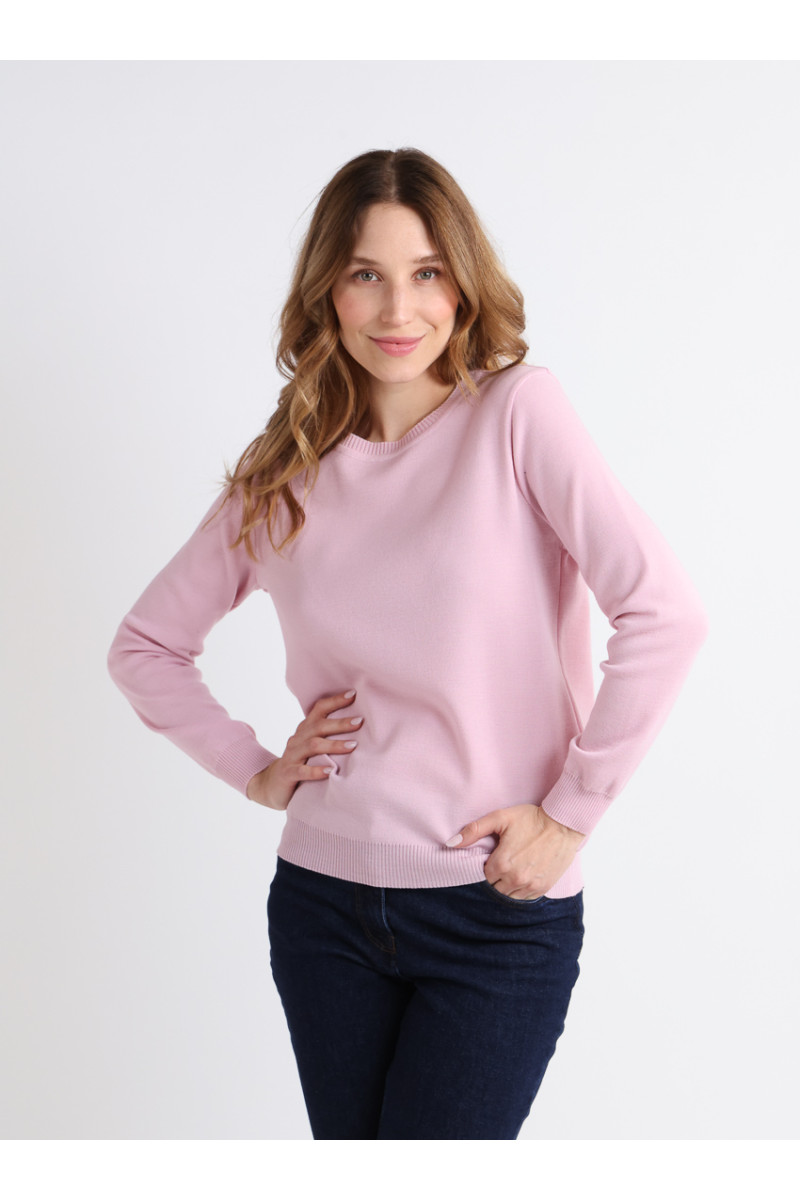 Pull en laine col rond 23 B Solfin Fabriqué en France
