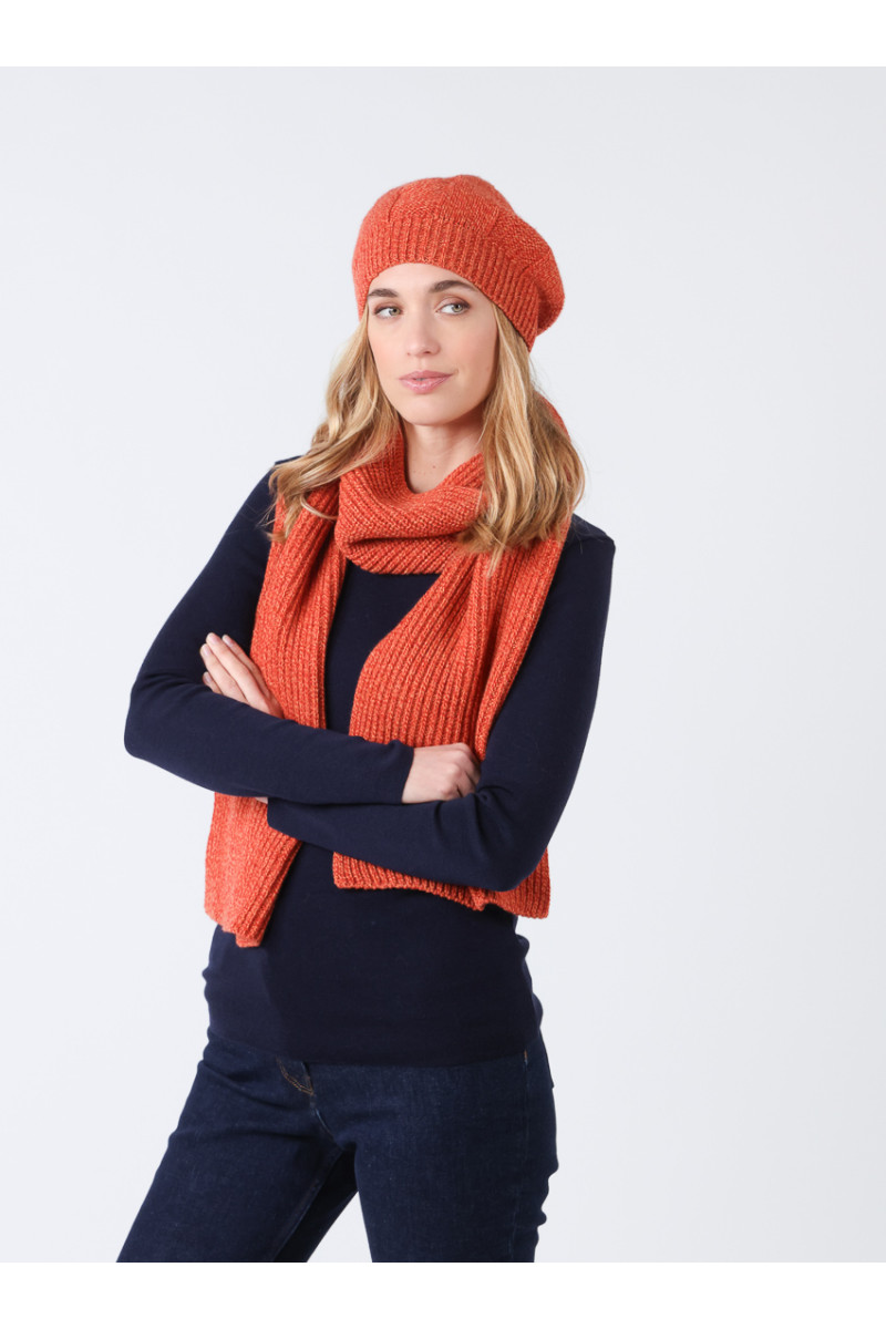Béret en laine lambswool 3 B Solfin Fabriqué en France