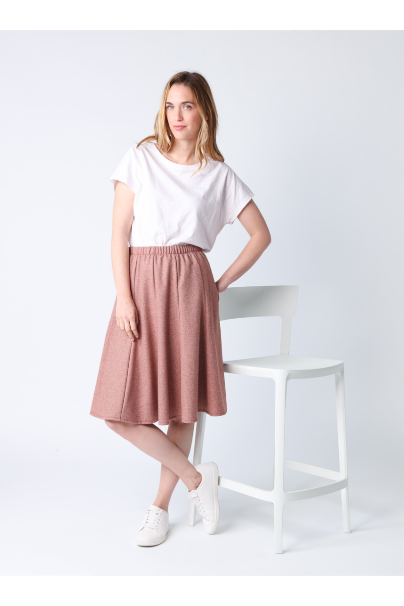 Jupe chevrons 4 B Solfin Fabriqué en France