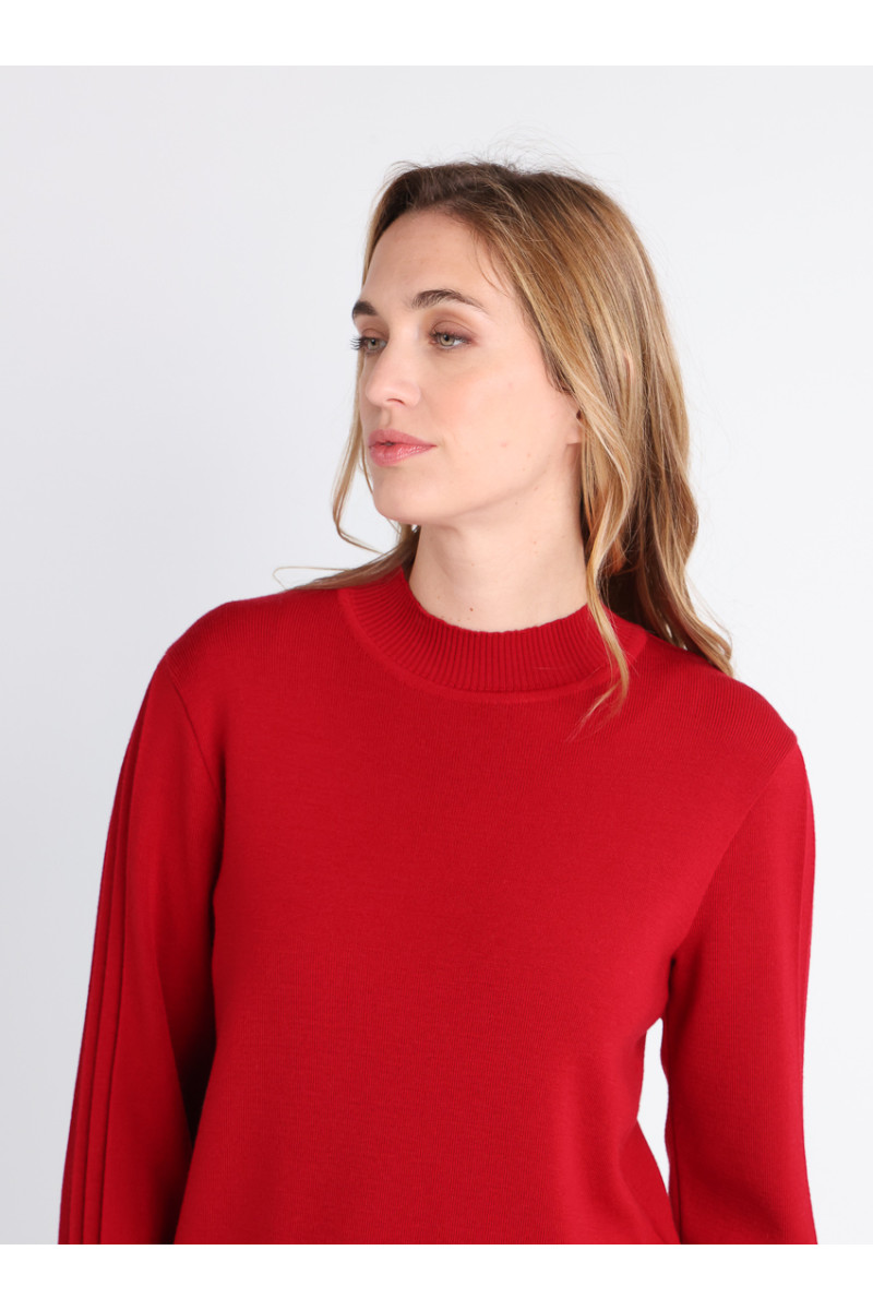 Pull en laine manches fantaisies 2 B Solfin Fabriqué en France