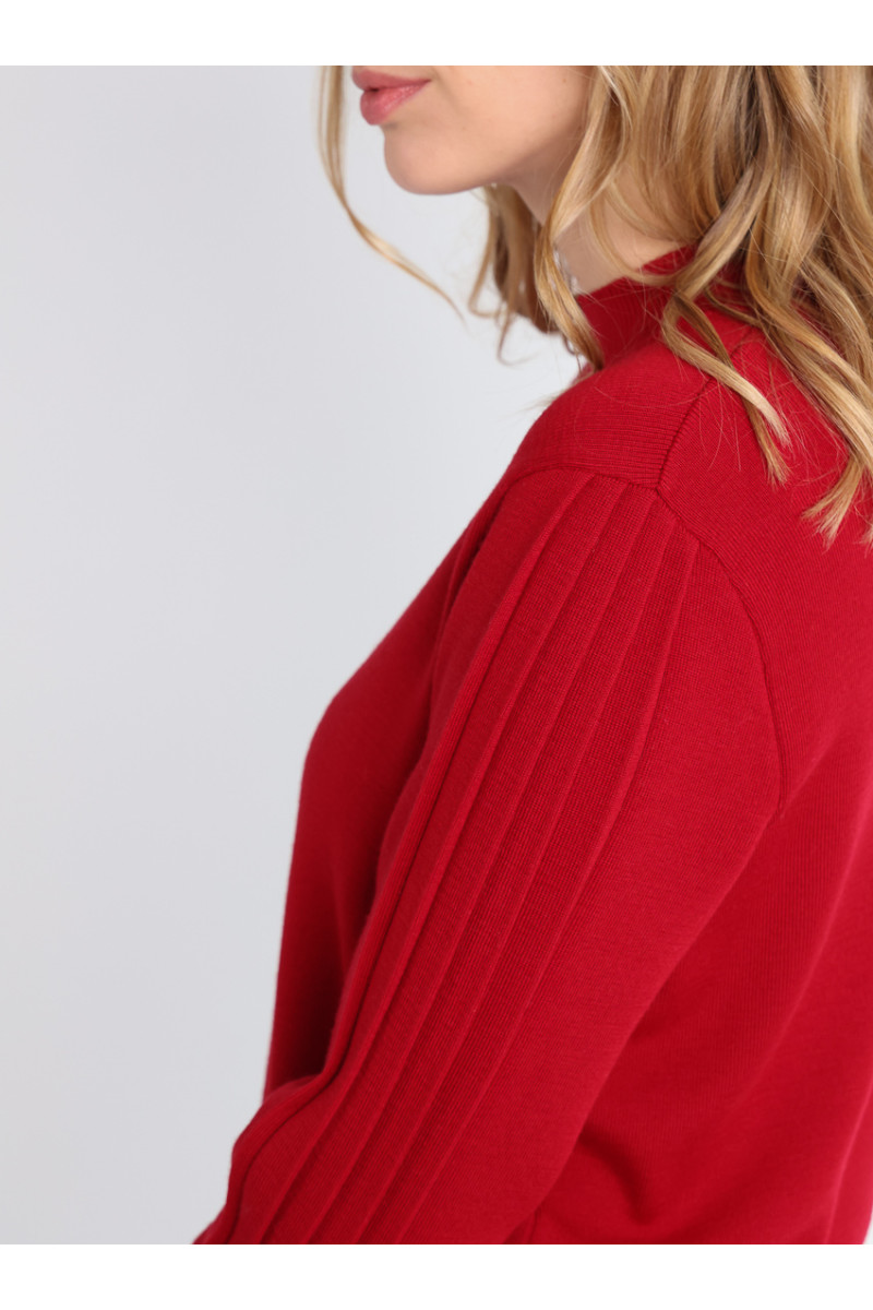 Pull en laine manches fantaisies 3 B Solfin Fabriqué en France