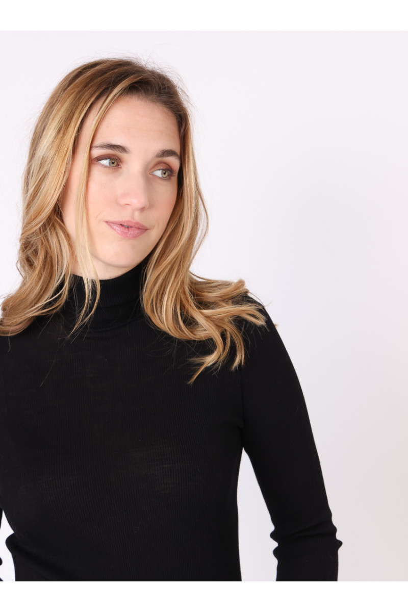 Pull chaussette col roulé 8 B Solfin Fabriqué en France