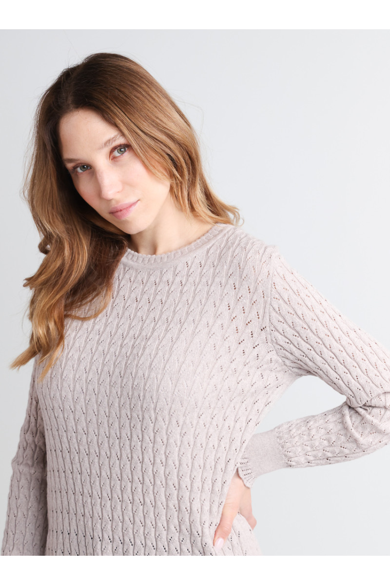 Pull maille fantaisie 7 B Solfin Fabriqué en France