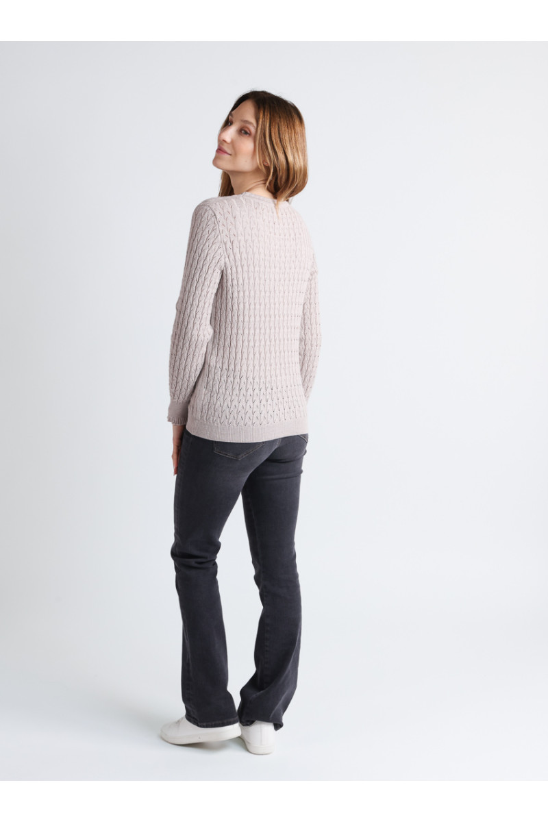 Pull maille fantaisie 9 B Solfin Fabriqué en France