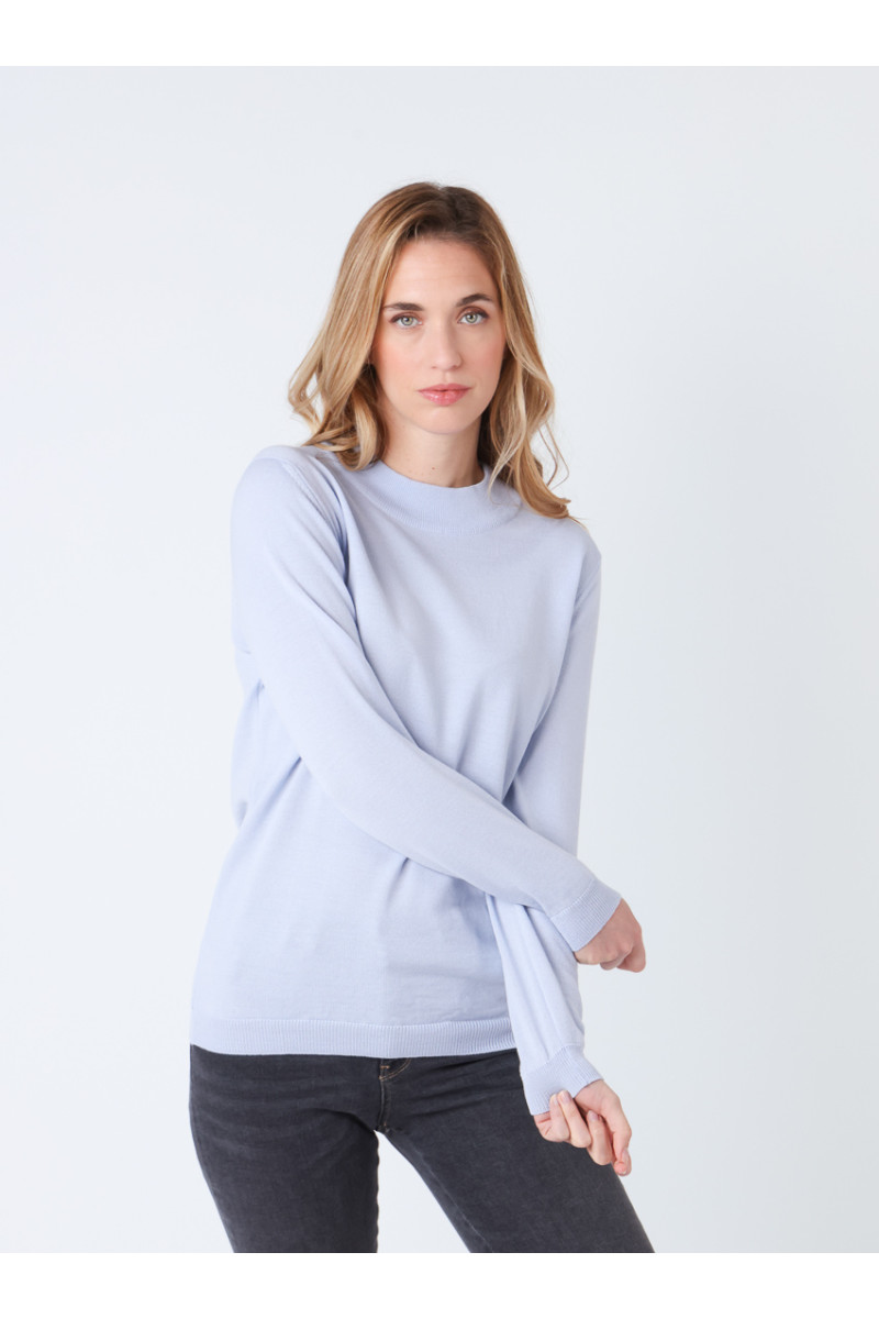 Pull col cheminée en laine 2 B Solfin Fabriqué en France