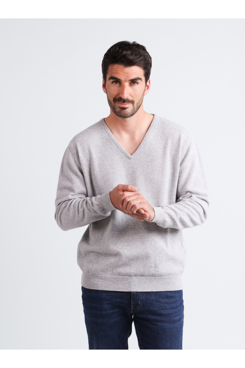 Pull V en laine 10 B Solfin Fabriqué en France