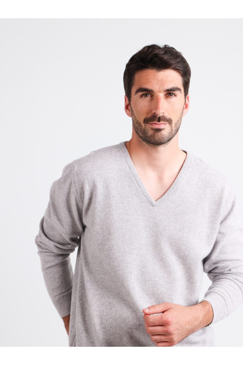 Pull V en laine 11 B Solfin Fabriqué en France