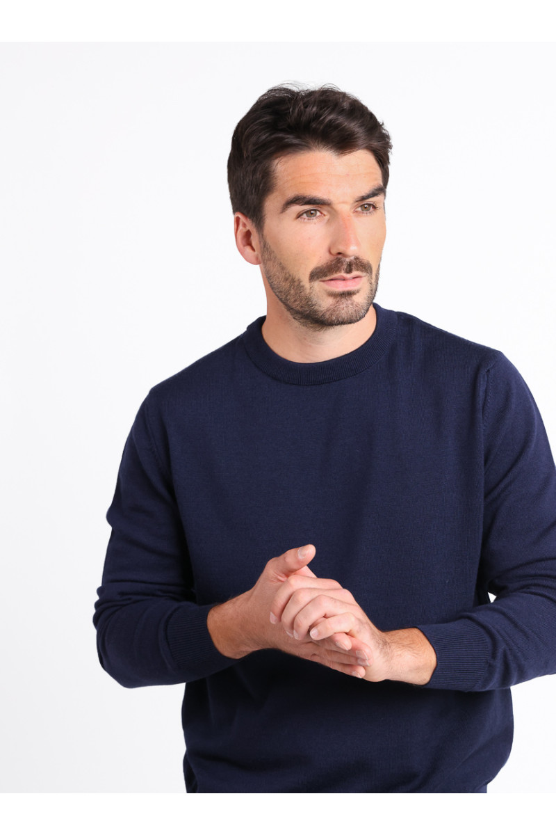 Pull ras du cou 13 B Solfin Fabriqué en France