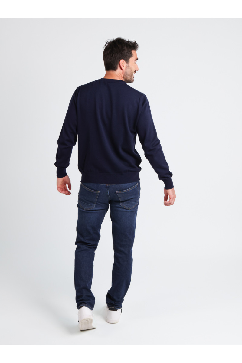 Pull ras du cou 15 B Solfin Fabriqué en France