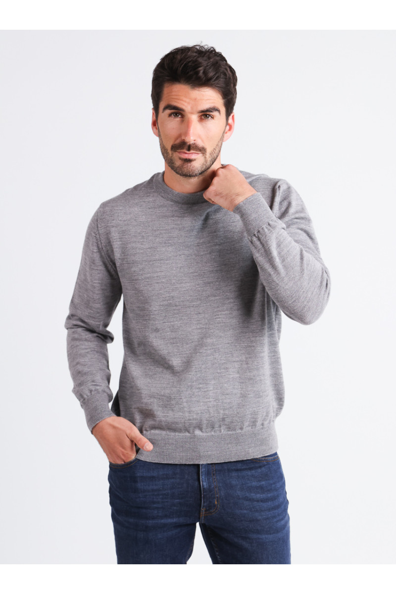 Pull ras du cou 16 B Solfin Fabriqué en France