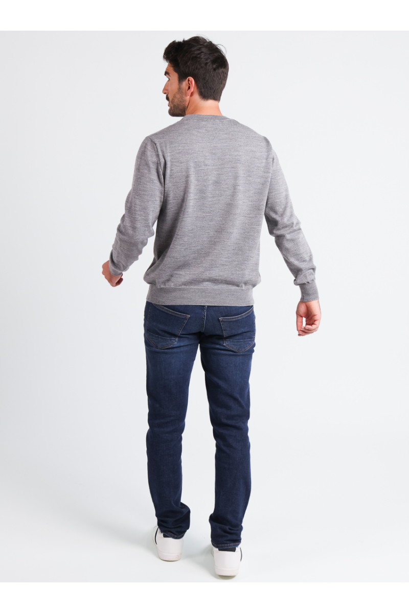 Pull ras du cou 17 B Solfin Fabriqué en France