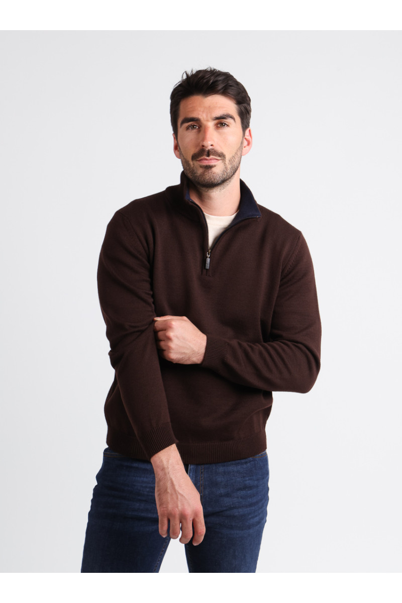 Pull col camionneur 4 B Solfin Fabriqué en France