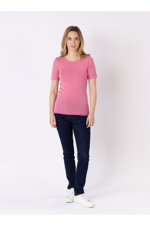 Tee-shirt laine manches courtes 11 B Solfin Fabriqué en France