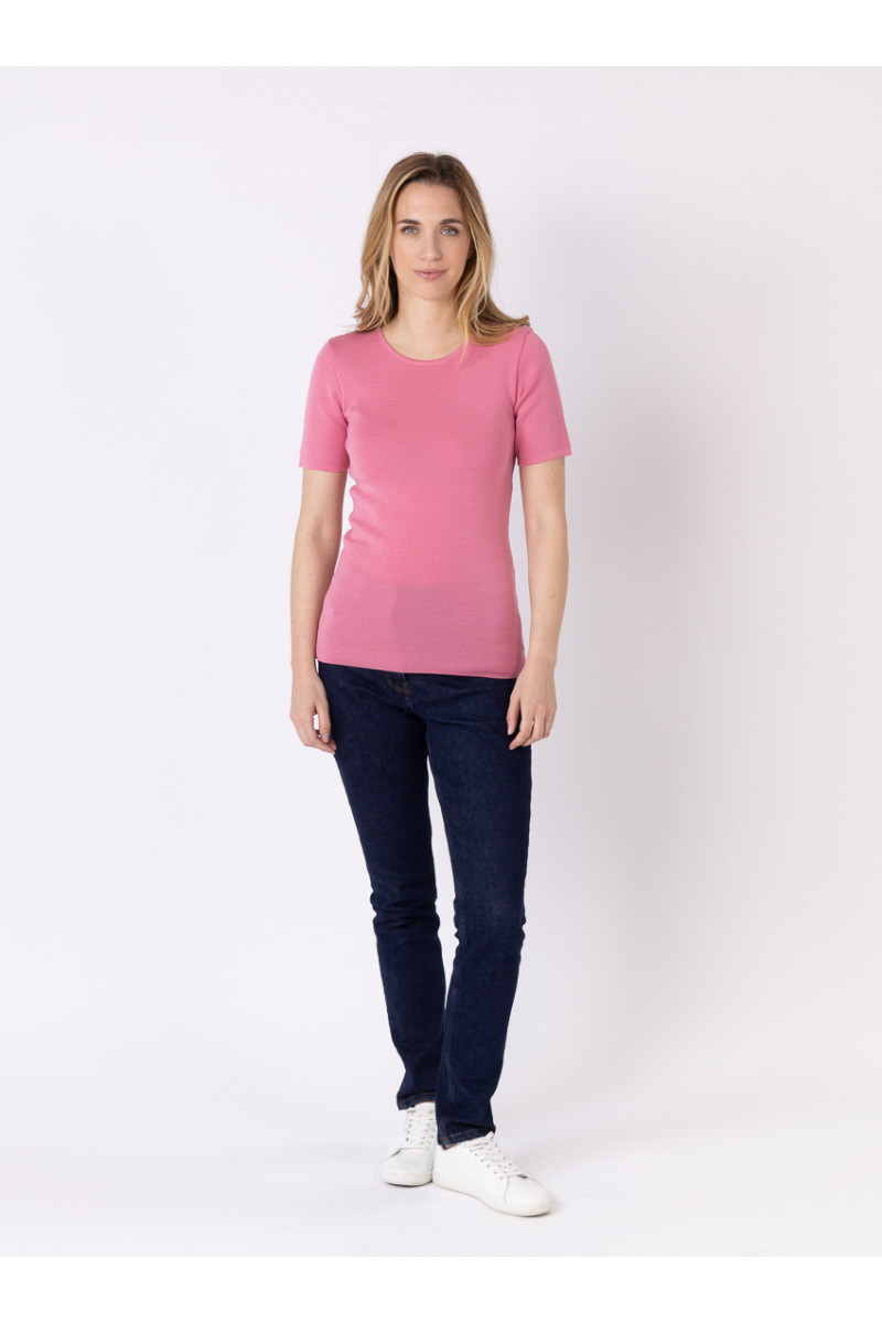 Tee-shirt laine manches courtes 11 B Solfin Fabriqué en France