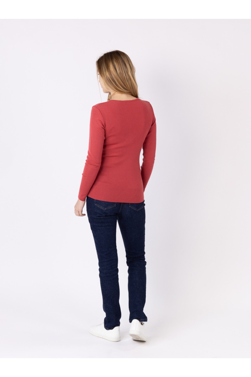 Tee-shirt laine manches longues 14 B Solfin Fabriqué en France
