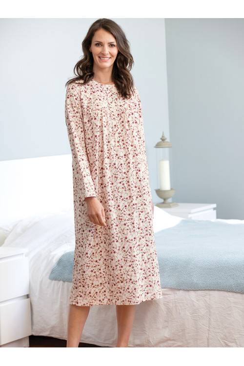 Chemise de nuit imprimée en coton - 6 Monsieur Solfin | Fabriqué en France