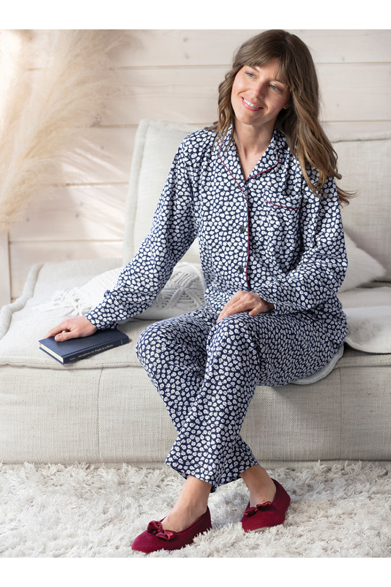 Pyjama chaud 100% coton 1 B Solfin Fabriqué en France