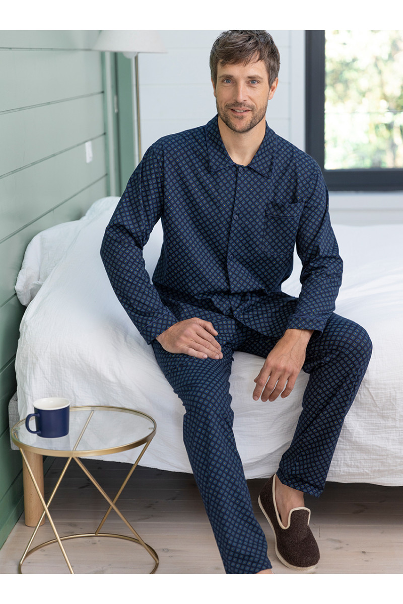 Pyjama homme en coton 1 B Solfin Fabriqué en France