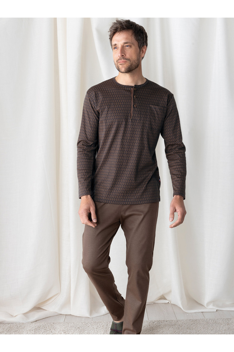 Pyjama en maille chaude 1 B Solfin Fabriqué en France