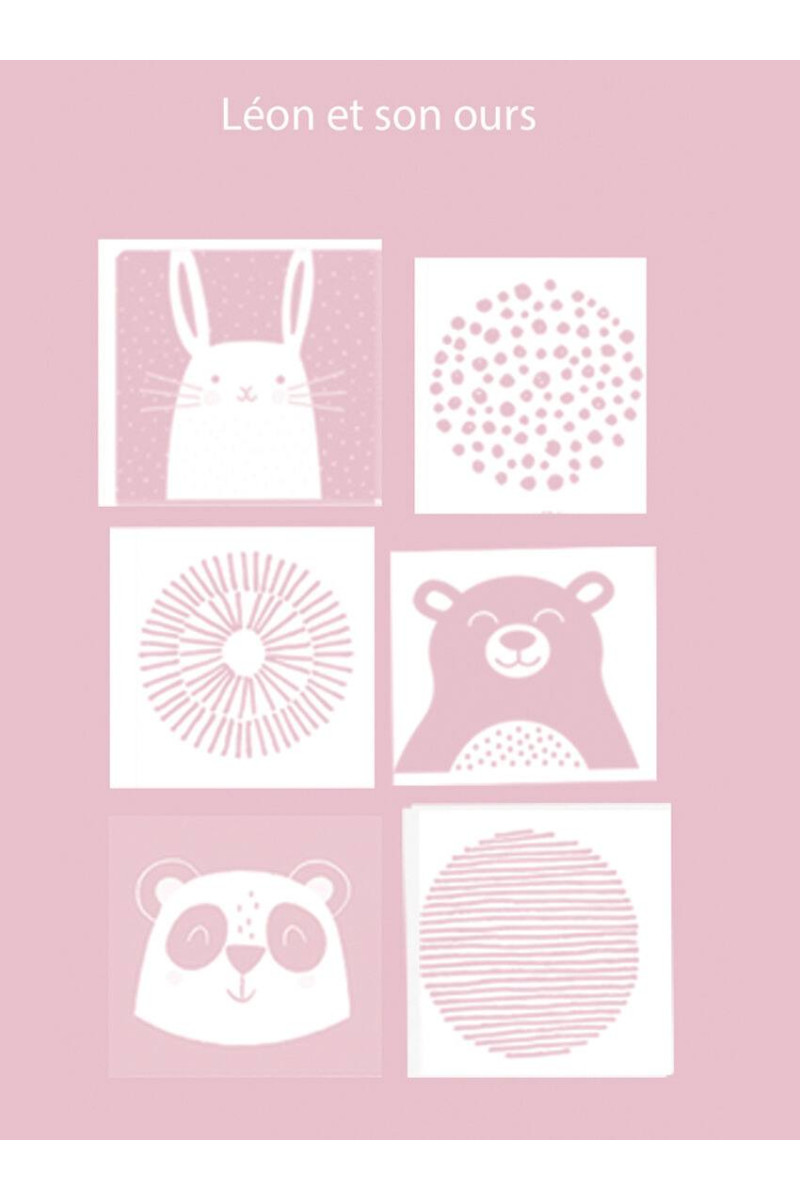 Couverture bébé motif animaux 4 B Solfin Fabriqué en France