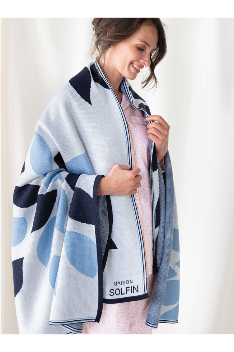 Plaid en laine mérinos 6 B Solfin Fabriqué en France